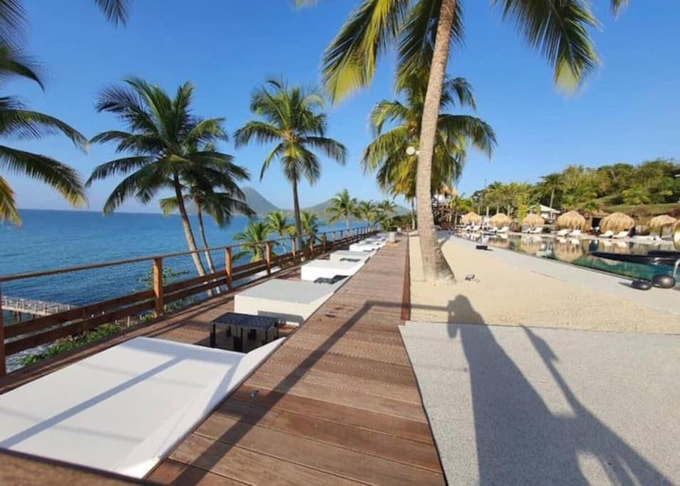 Appartement Terrasse Vue Mer Et Piscine 勒迪亚芒 外观 照片